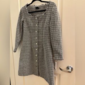 Maison Tara houndstooth dress